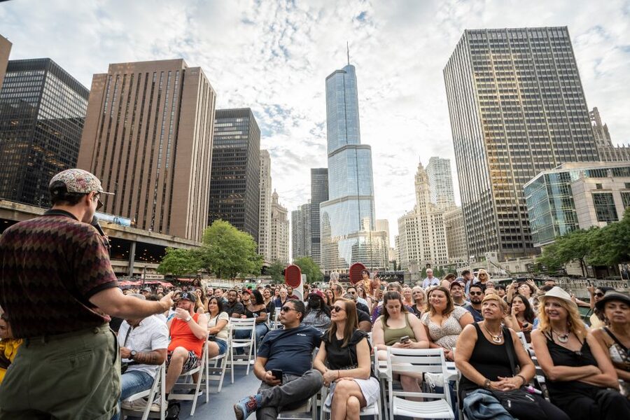 Chicago: 1.5-Hour Scenic Sunset Lake Cruise - Passing through the Chicago Lock