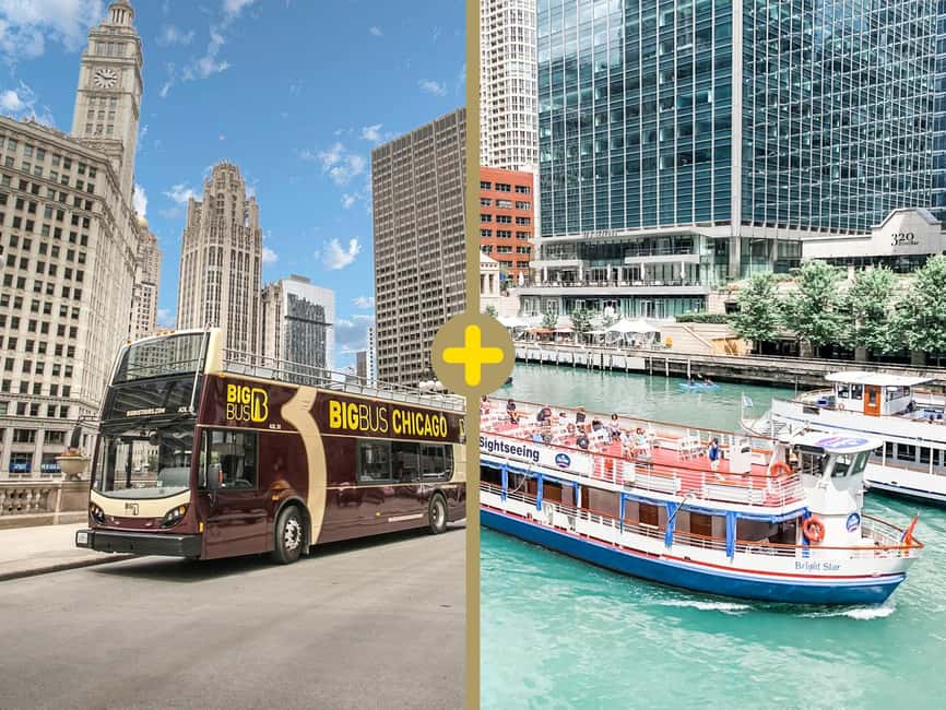 Chicago: Architecture River Tour and Hop-on Hop-off Bus Tour - Willis Tower and Chicago’s changing skyline