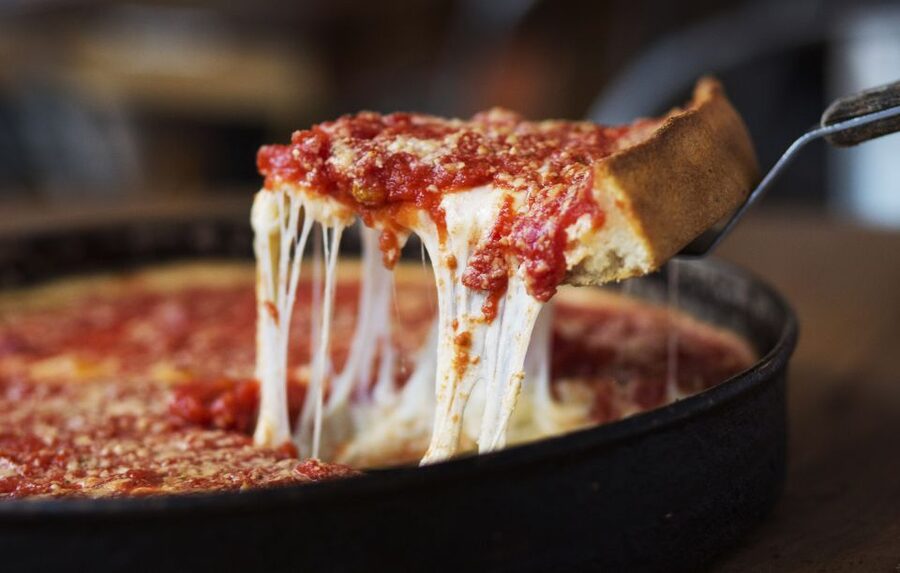 Chicago: Bikes, Bites, and Views Biking Tour - Adults - Pizza first, with a Chicago lesson