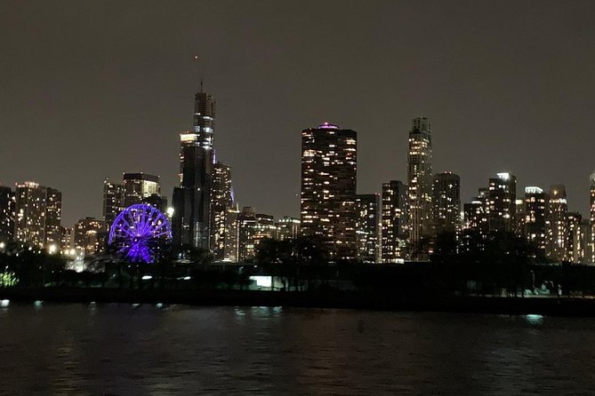 Chicago By Night River & Lake Cruise - Leaving 112 E Wacker Drive for the Chicago River
