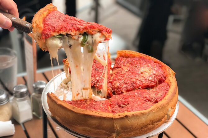 Chicago Gangster and Food Walking Tour - Deep-dish pizza inside a former mansion