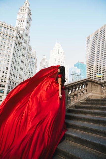 Chicago Luxury Flying Dress Photoshoot - Who will enjoy this most