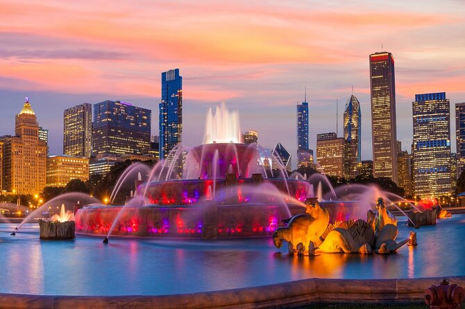 Chicago Night Driving Tour with Skydeck and River Cruise - Starting downtown in a six-person minivan