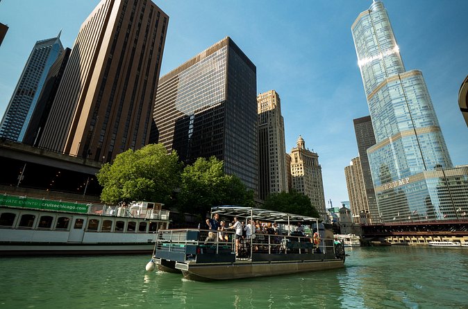 Chicago River Cycleboat Cruise - The Wrigley Buildings and Their Famous Name