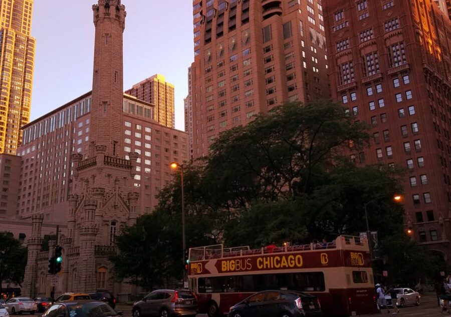 Chicago: Sunset Tour by Open-top Bus with Live Guide - Millennium Park and the Bean After Dark