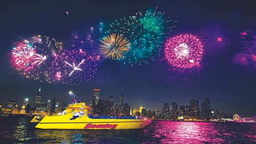 City Cruises Chicago: Seadog Speedboat Lake Firework Cruise - From Navy Pier ticket booth to the water