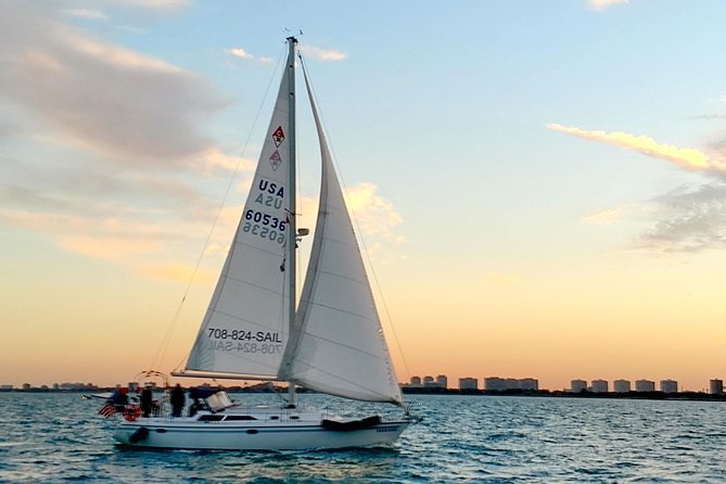 Private Sailing on Beautiful Lake Michigan - Navy Pier, Chicago - Chicago’s skyline from Lake Michigan